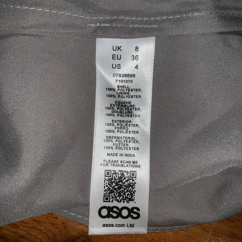ASOS Pearl Mini Dress - size 4 - Picture 8 of 9